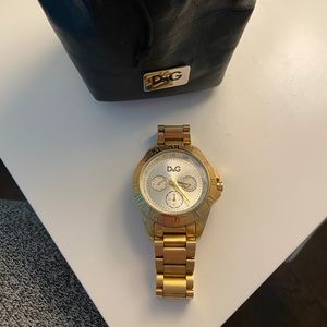 Dolce and Gabbana Wonen’s Gold Plated Watch